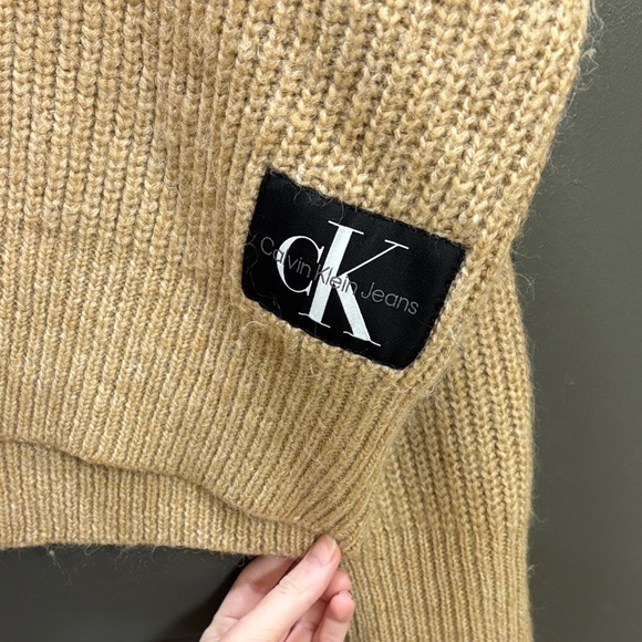 Calvin Klein Women's Beige Cowl Neck Sweater - Picture 4 of 4